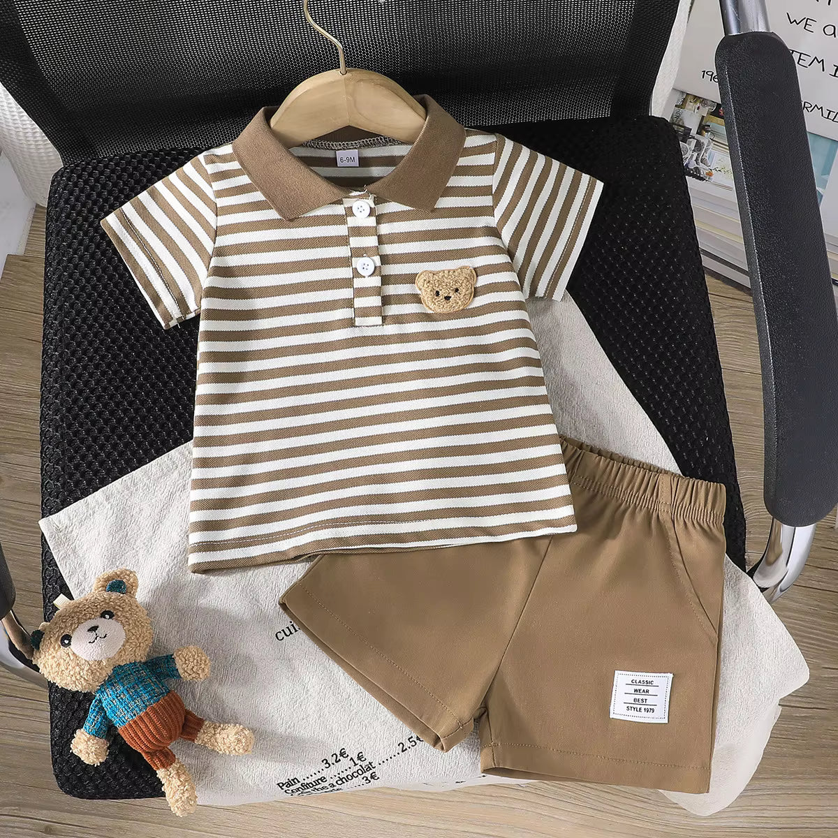 Brown Stripped Bear Dress