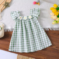 Green Summer Floral Frock